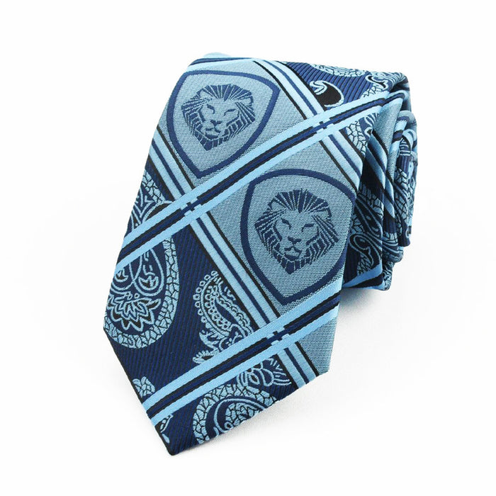 Valuetainment Soft Blue Premium Tie and Pocket Square Set