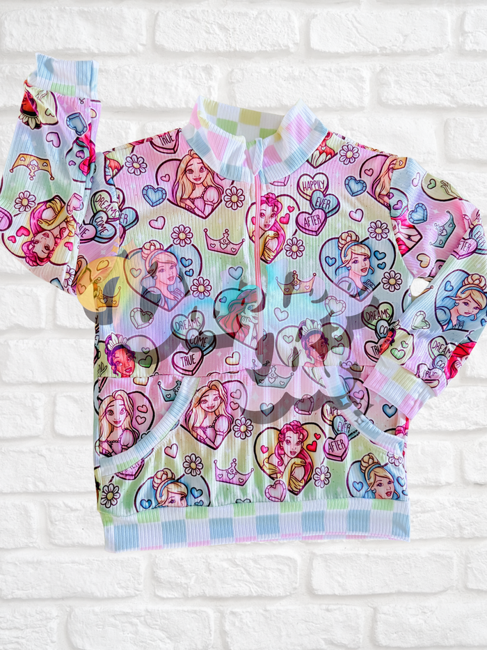 VDay Princess Half Zip