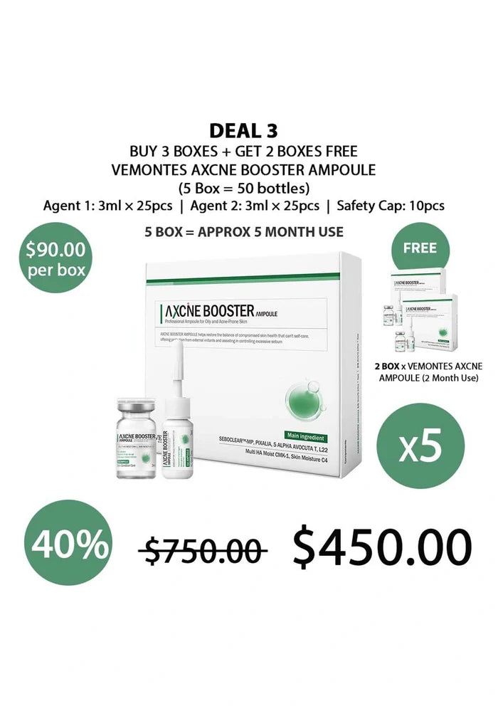 (BUY 3+2 FREE) VEMONTES AXCNE BOOSTER AMPOULE