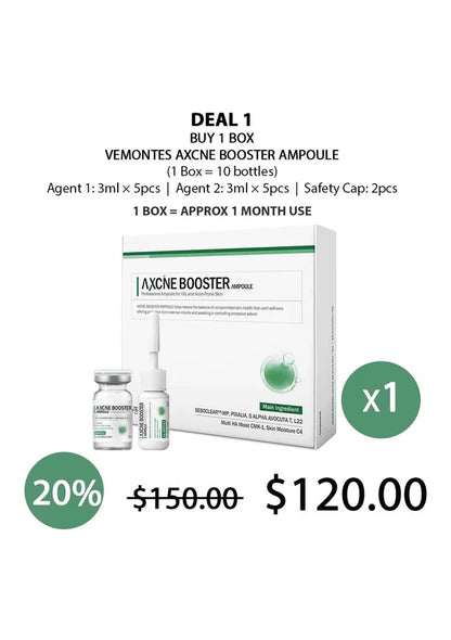 (BUY 1) VEMONTES AXCNE BOOSTER AMPOULE