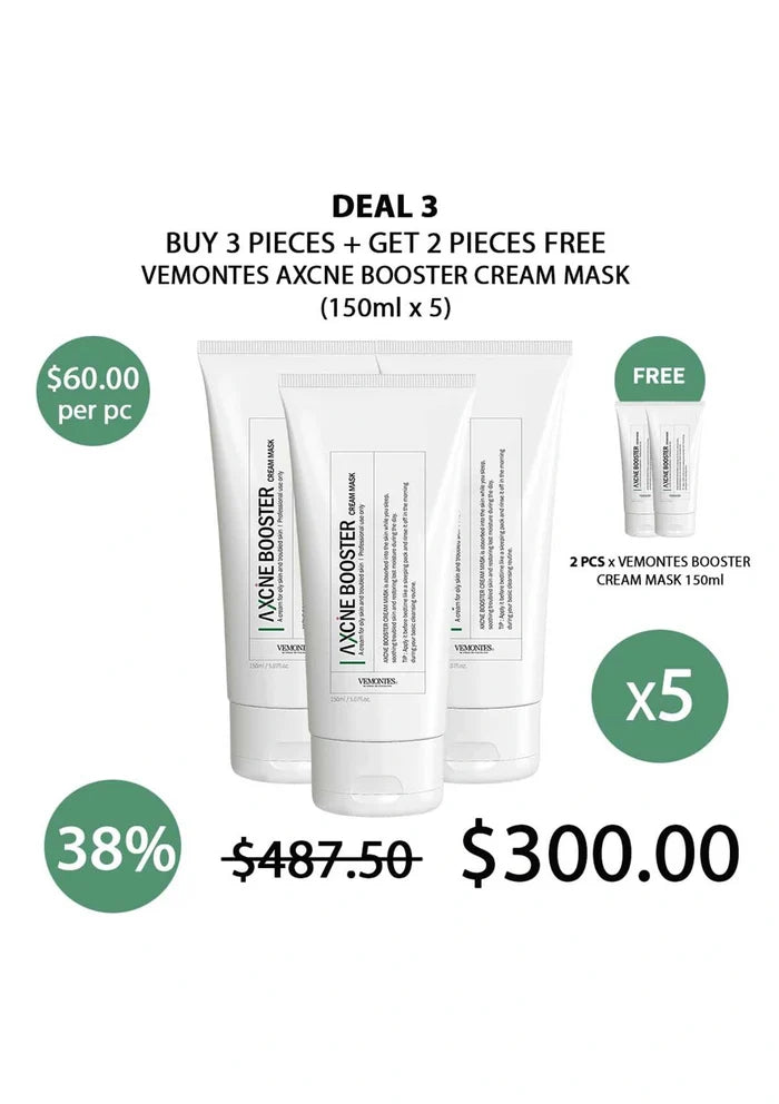 (BUY 3+2 FREE) VEMONTES AXCNE BOOSTER CREAM MASK