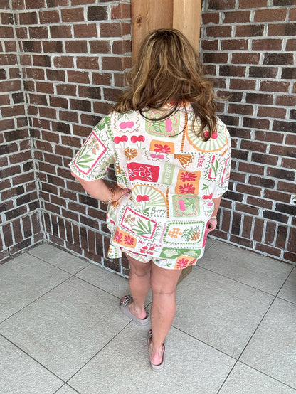 Very J Cheri Shorts Set