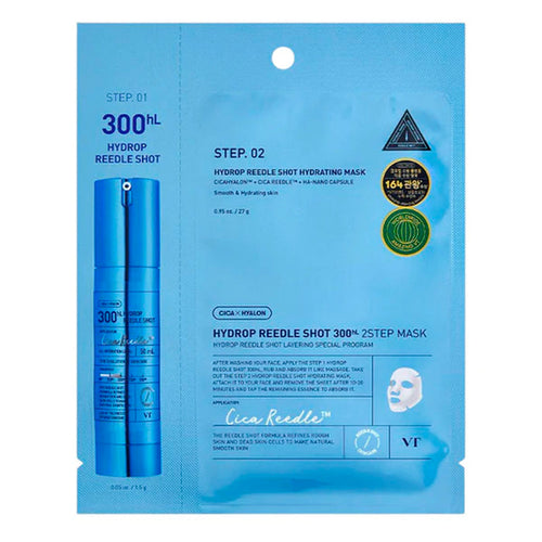 VT Cosmetics Hydrop Reedle Shot 300hL 2 Step Hydrogel Mask