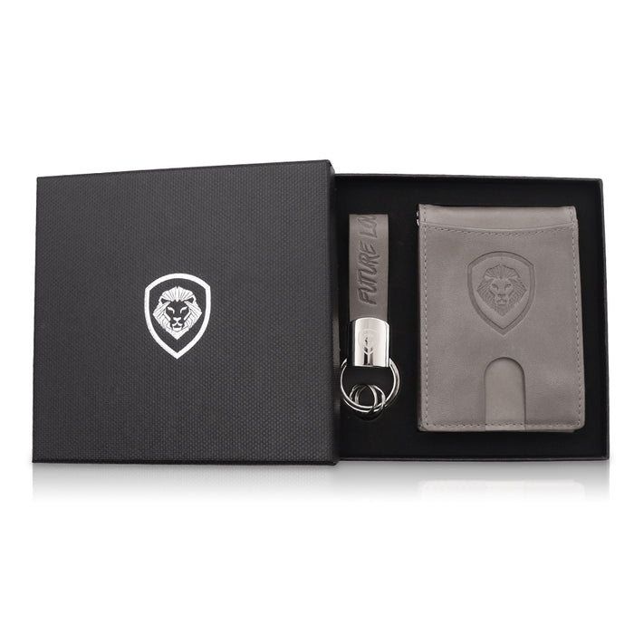 VT Gray Wallet & Keychain Set