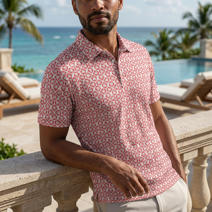 VT Lion Shield Pattern Polo