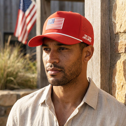 VT USA Flag Patch Performance Hat