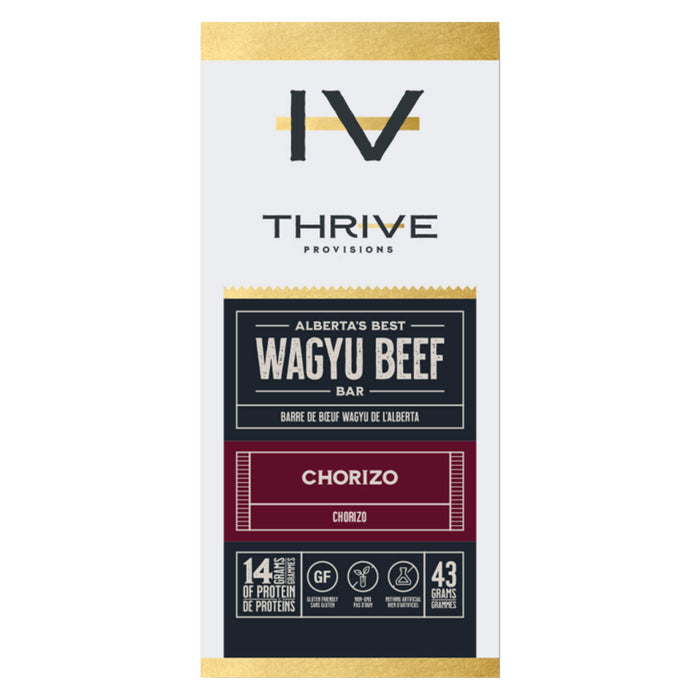Package of Thrive Provisions Chorizo 14g Protein 43g