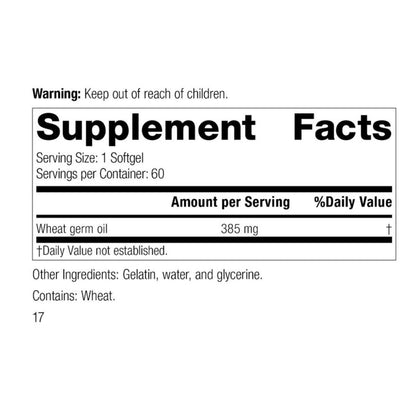 Wheat Germ Oil (60 softgels) by Standard Process