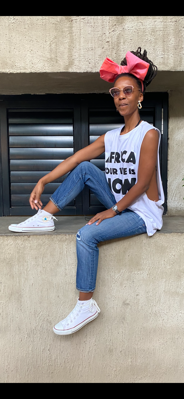 White AYTIN Cut-Out Vest