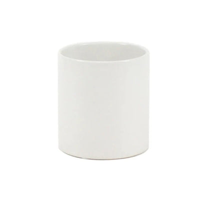 White Cylinder Vase Close Up - Image
