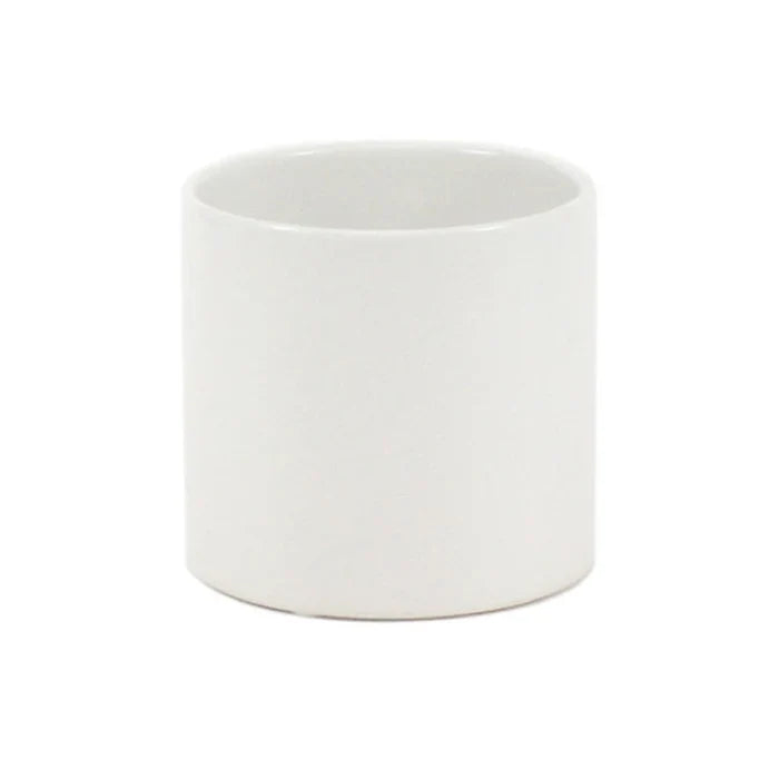 White Cylinder Vase Close Up - Image