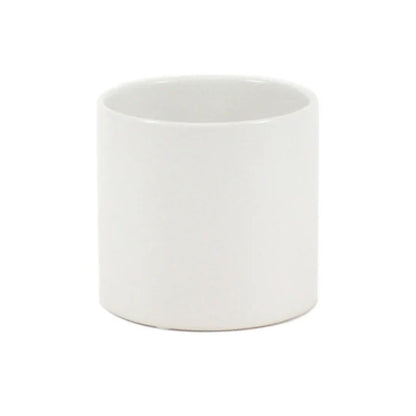 White Cylinder Vase Close Up - Image