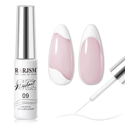 White | RARJSM ® Nail Art Gel Liner Painting Nail Gel Polish | 8ml #08