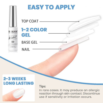 White | RARJSM ® Nail Art Gel Liner Painting Nail Gel Polish | 8ml #08