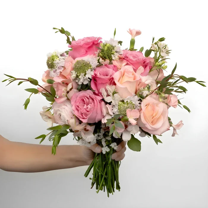Wicked Pink Flower Bouquet Close Up - Image