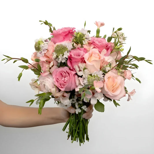 Wicked Pink Flower Bouquet Close Up - Image