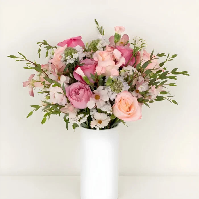 Wicked Pink Flower Bouquet Vase - Image