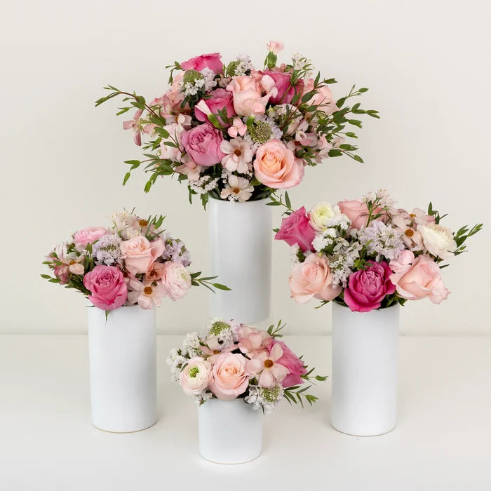Wicked Pink Flower Centerpieces Close Up - Image