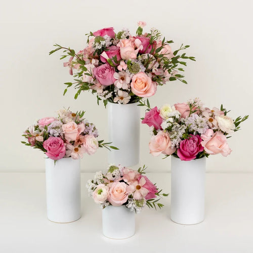 Wicked Pink Flower Centerpieces Close Up - Image
