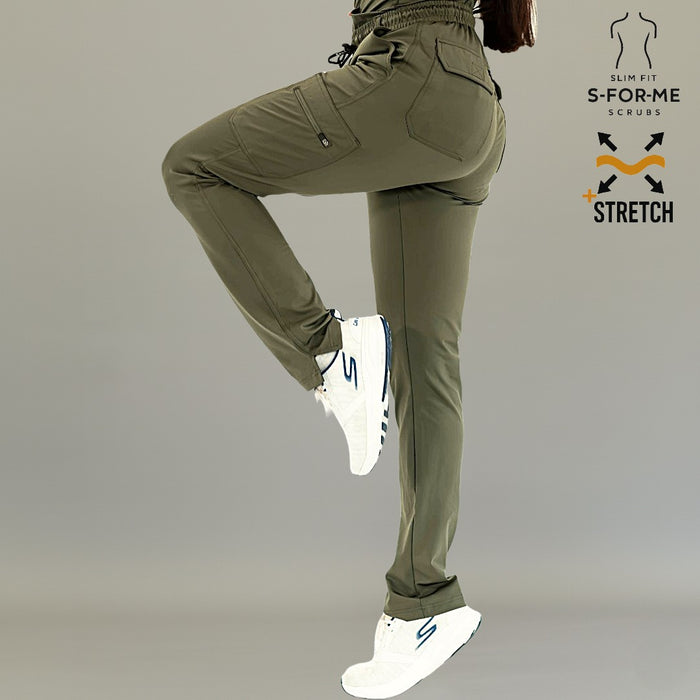 S-FOR-ME 930 women’s Olive Green scrub pants back view