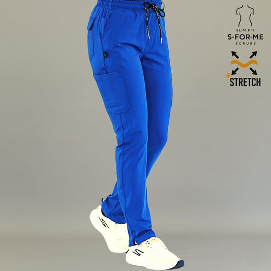 Women’s 930 Royal Blue Super Stretch scrub pants by S-FORME