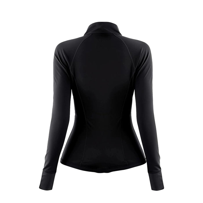 Women's Valuetainment VT Logo Black Performance Full Zip Up Jacket