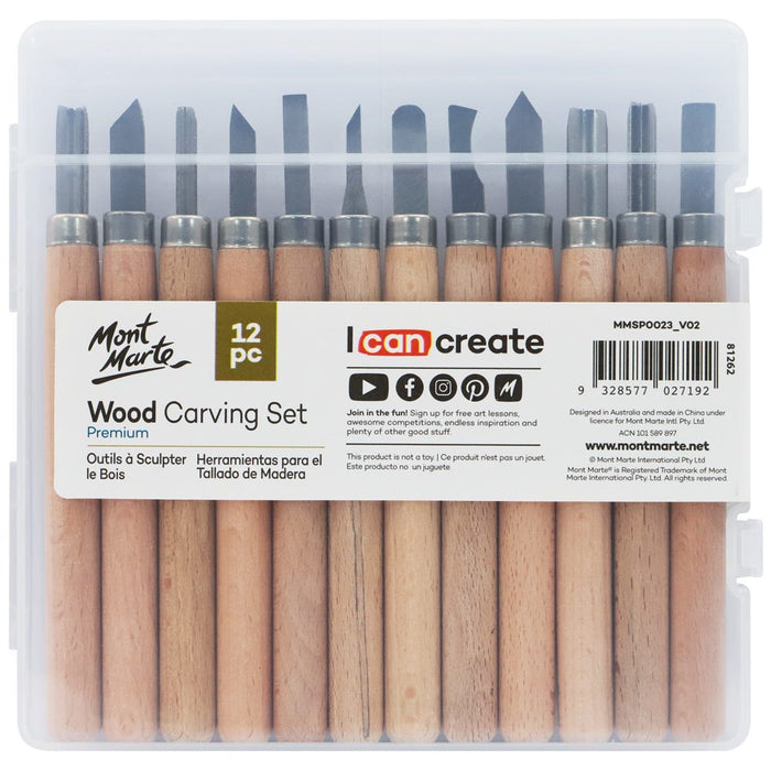 Wood Carving Set Premium 12pc