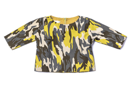 Yellow Camo Top