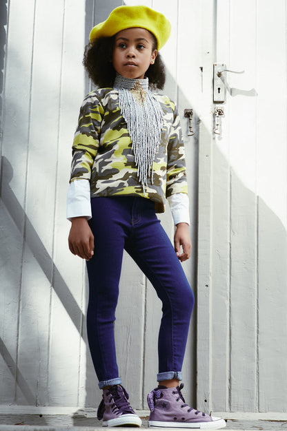 Yellow Camo Top
